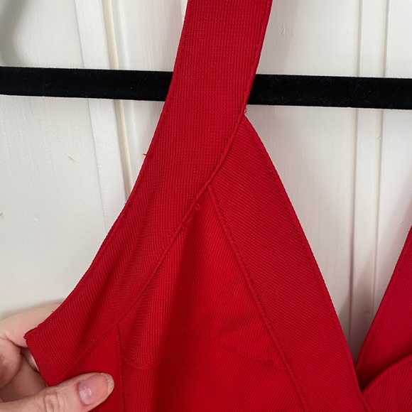 Tobi Red Bandage Dress - Picture 4 of 12